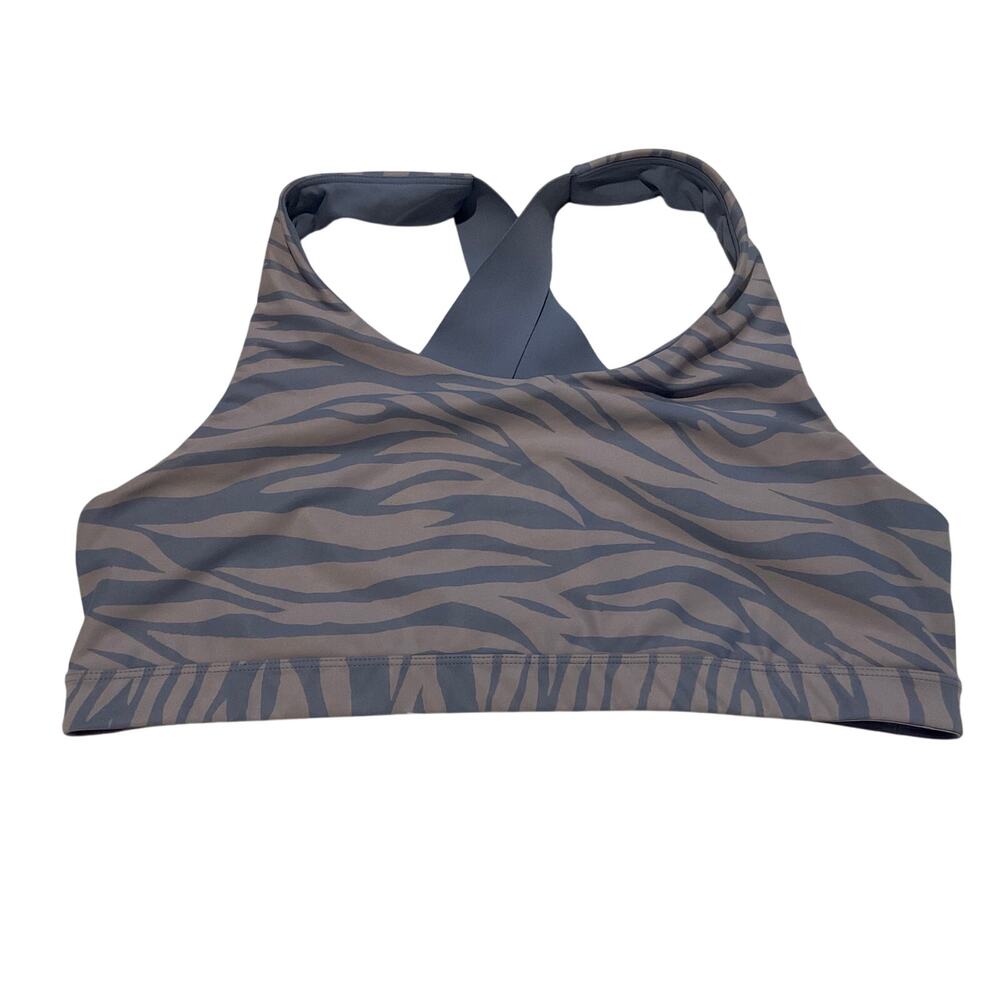 Old Navy‎ Powersoft Blue Zebra Printed Sports Bra - Size 2X